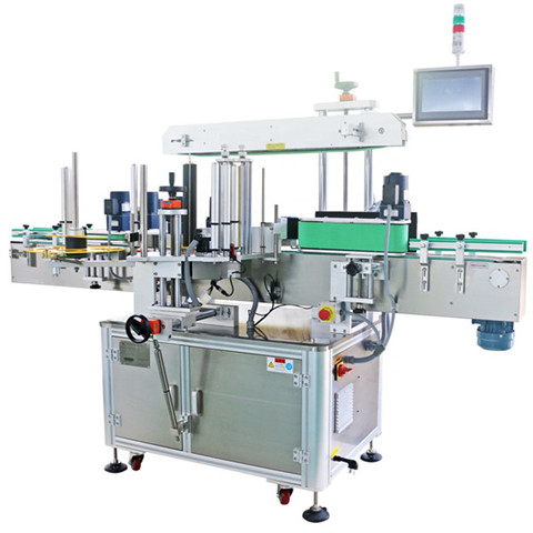 Машина Двустранна машина за етикетиране Производител Най-висококачествена машина за етикети на едро Прикрепена залепваща машина Двустранна полуавтоматична 