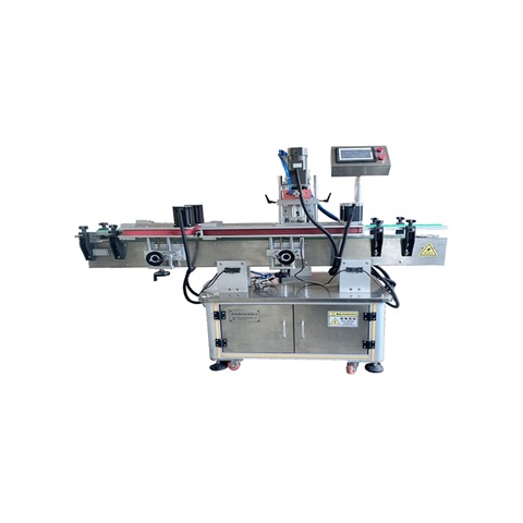 Автоматичен стикер за етикет с плоска машина с висока прецизност за етикетиране Козметика, превръзка, кутия за прах, етикетираща машина 