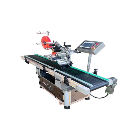 Автоматична машина за етикетиране на горната част с машина за апликация на плоски / лепилни ампули с плоска повърхност 