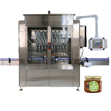 Автоматична машина за пълнене на бутилки с 6 глави бутални пасти за различни сосове / перилен препарат / лосион за тяло 