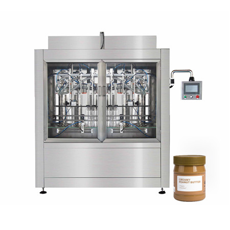 Пълна автоматична машина за пълнене на доматен сос с мед, бурканче за пълнене на крем, крем / фъстъчено масло / масло / конфитюр / машина за етикетиране 
